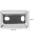 Sturdy Stainless Steel Bathroom Towel Bar Mounting Bracket For Towel Racks And Shower Rods, No Slip Arc Design, close-up view