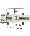 Heavy Duty Cnc Workbench Vise Rock Solid Clamping Fixture For Industrial Grinding And Precision Milling Shops, metal parts and handle included.