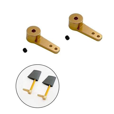 Beefed Up Aluminum RC Aircraft Servo Arms 4mm Steering Arms For Quadcopters And Fixed Wing Drones Heavy Duty Alloy