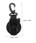 Heavy Duty Cup Hooks 4 Pack With Suction Anchors For Camping And Outdoor Travel, TPU Anchor Straps, black suction cup