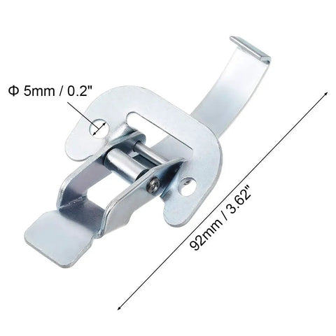 Galvanized 3.62 Inch Draw Toggle Latch With Spring Steel Hook, anti-corrosion, 92mm size, zinc plated heavy duty iron construction