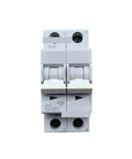 Dual Pole Miniature Circuit Breaker 50 Amp Built Like A Tank Rock Solid Electrical Panel Protector Heavy Duty Overload Switch Top View