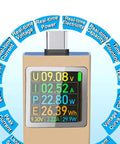 USB C Power Meter Tester For Gearheads With PD3.1 48V PPS QC2.0 QC3.0 FCP VOOC Multiprotocol USB C Voltmeter Amp Meter display