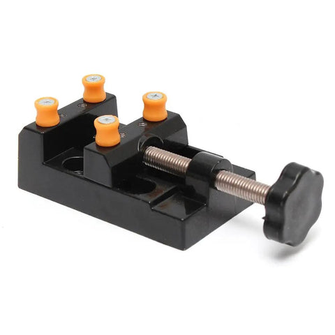 Universal Mini Drill Press Vise Clamp For Jewelry And DIY Projects Table Bench Vise handy for small parts securing.