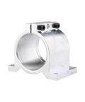 80mm CNC Spindle Motor Clamp Mount Bracket Aluminum Center Jig for Engraving Router Heavy Duty Workholding Mount Rock Solid Fixing for Precise Machining and Stable Setup, silver aluminum clamp