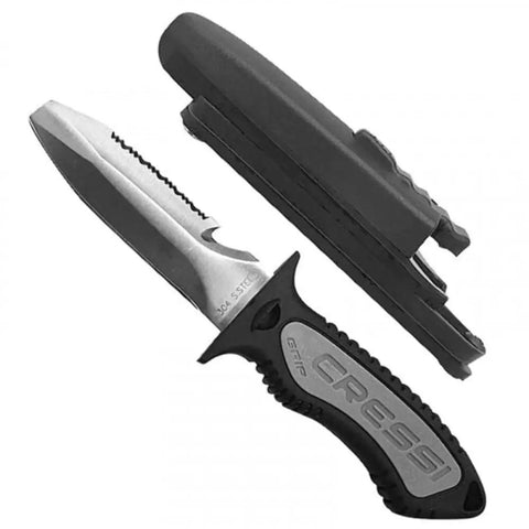 Grip Spear Knife 6.8 Inch Black For Spearfishing And Underwater Hunting Built Tough Stainless Blade With Ergonomic Handle