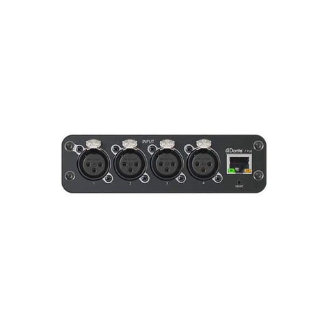 Four XLR Mic And Line Inputs Dante Audio Network Interface For Easy Onstage And Studio Expansion Plug And Play Ethernet Interface