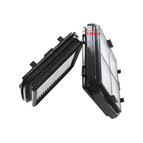Replacement HEPA Filter For Bissell CleanView Vacuums 4 Pack Drop In No Brainer Fit, showing two filter pack side view