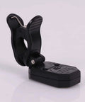 Black heavy-duty clamp designed for secure mounting and stability in various projects.