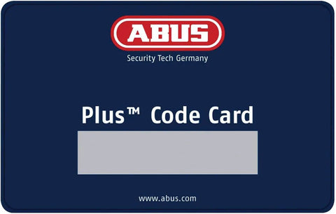 ABUS Plus Code Card for Granit Plus 14 Mm Hardened Steel Open Shackle Padlock Carded With Cataphoretic Coating security system.
