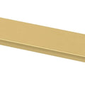 Brushed Gold Cabinet Pulls Set Of 10 With Five And One Sixteenth Inch Center To Center 128mm Casual Square Handles For Kitchen Cabinets Doors Drawers And Dressers Durable Brushed Brass Finish