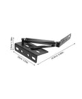spring loaded sofa hinge kit with measurements labeled