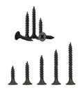 Wood Screws Kit 250 Piece High Hardness Flat Head Wood Screws Set With Phillips Drive Assorted Sizes Black Finish