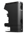 Automatic Espresso Coffee Tamper With Calibrated Pressure And Precision Dial Fits Victoria Arduino Grinders 53 Millimeter side view of black espresso machine.