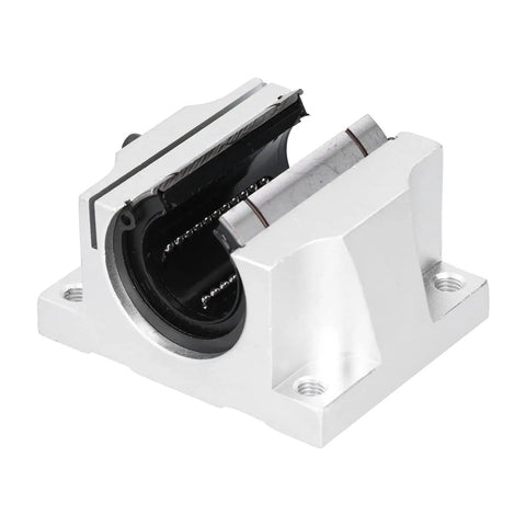 Rock Solid 30Mm Open Linear Ball Bearings Crafted From Premium Aluminum Slide Bushings for CNC routers, showcasing anodized aluminum housing.