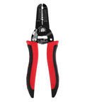 10-22 AWG Wire Stripper Cutter For Home And Pro Use, Heavy Duty Pro Grade Multifunctional Multi Size Wire Stripping Tool with visible gauge markings and red non-slip handles.