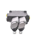 Double Acting Hydraulic Control Valve With 2 Spool System 11 GPM 3600 PSI SAE Ports for Tractors and Loaders, front view