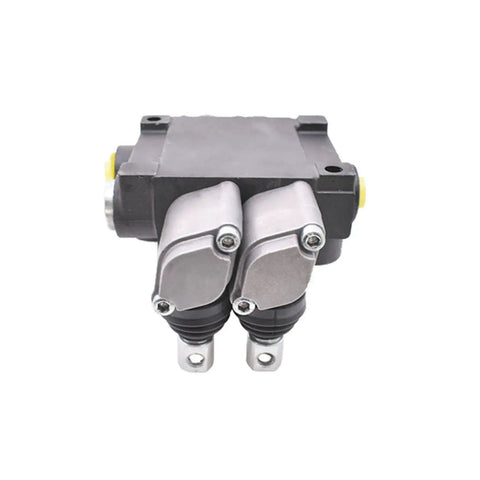Double Acting Hydraulic Control Valve With 2 Spool System 11 GPM 3600 PSI SAE Ports for Tractors and Loaders, front view
