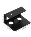 Two Pack Under Desk Laptop Mount With Hidden Docking Bracket For Home Office Mini Pc Router Setup showing a black metal mounting bracket.