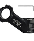 31.8mm MTB Stem 35 Degree Aluminum 6061 T6, black handlebar stem with L-shaped hex wrench, durable upgrade for bikes