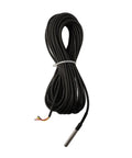 Rugged Stainless Steel Temperature Probe Sensor With 10 Meter Waterproof Cable For Remote Monitoring Gear In Large Industrial Spaces Refrigeration Units Telecom Rooms And Enclosures, coiled cable