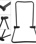 Adjustable Floor Bike Repair Stand For Road Mountain And E Bikes Indoor Outdoor Maintenance Rack, Black, Foldable Design