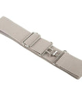 Ride Ready Elastic Horse Riding Belt With Sturdy Hook Buckle, beige color, high-elasticity polyester, 105 cm length