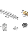 Rock Solid Cam Lock Fittings 20 Pack, Hella Tough Furniture Connectors, Heavy Duty wood joinery screws, various hardware components.
