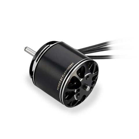 D2830EVO 1000KV RC Brushless Motor 2212 Outrunner for UAV Aircraft, black motor with shaft and wires, side view