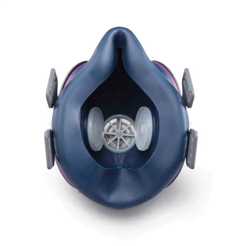 Front view of Half Mask Respirator S M With Single Filter For Welding Grinding And Painting On The Job Site Pro Grade Protection