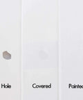 Vinyl Siding Repair Patch Kit for Cracks and Holes Peel and Stick Paintable PVC Patches Weatherproof Outdoor Fix Example