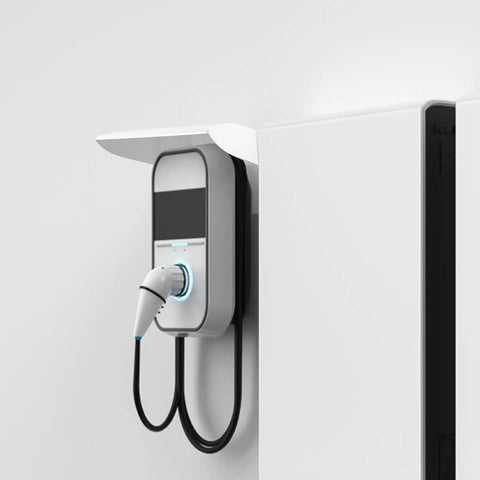Heavy Duty EV Charging Station Rain Cover For Outdoor Wall Units Weatherproof Roof above mounted charger with plug.