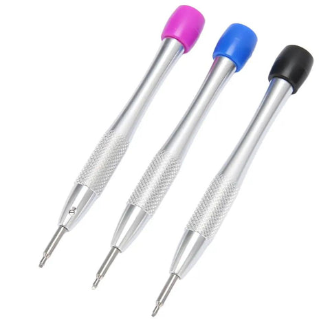 Pro Grade Watch Movement Screwdriver Set For 3235 Caliber, 3 Piece Kit with color coded heads and stainless steel tips