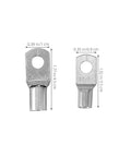 Secure Battery Terminal Connectors Kit With Tinned Copper Wire Lugs And Polyolefin Heat Shrink Tubing For Reliable Automotive and Diy Electrical Connections That Hold Tight Without Failing, two sizes