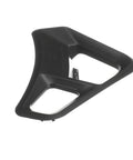 Dispenser Bezel Replacement For Washer W11094976 Compatible OEM Style Part, black plastic, shown in angled view.