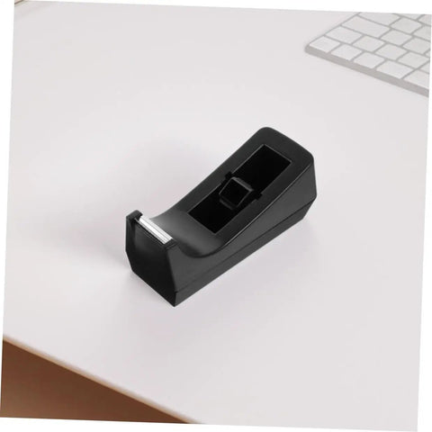 Six Station Blue Desktop Tape Dispenser Set With Six Premium Adhesive Rolls For Legit Heavy Duty Packing Smooth Desk Organization And No Sweat Sealing Top Shelf Workspace Solution on a clean desk.
