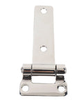 T-shaped stainless steel door hinge with mounting plate; heavy-duty hatch hinge for van, RV, yacht