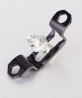 Rock Solid Invisible Cabinet Connectors 10 Pack Slick Black Metal Furniture Brackets With Recessed Cupboard Hinges showing a detailed metal connector.