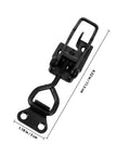 Heavy Duty Adjustable Toggle Clamp Pull Latch For Tool Boxes And Industrial Equipment dimensions in cm and inches