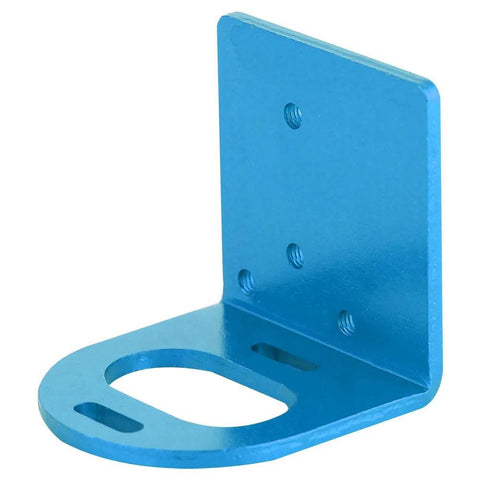 Blue metal adjustable RC motor mounting bracket with L-shaped base for 540/3660/3650 motors