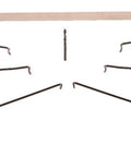 20000 Pull Rod Set For Dent Repair With Vinyl Coated Handle, includes 4 rods, 2 pick pulls, straight edge, and drill bit.