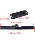 180 Degree Rotating Folding Hinges for Cabinets and Furniture, Heavy Duty Iron Lid Hinge with measurement details.
