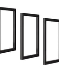 Heavy Duty Metal Storage Basket And Floating Shelf Brackets For Kitchen Living Room Organization Super Badass Wall Mount Rack Nailed Home Decor Upgrade Sturdy iron frame in black color, 50cm by 30cm, for wall mounting.