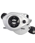 Palm Sized Fishing Reel With Slow Shaking Iron Plate 3000 Line Capacity Line Cup Durable Anti Rust Metal Housing For Freshwater Outdoor Fishing And Easy Casting top view