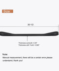 Diagram of Beefy 30-1/2 Inch Drive Belt Replacement For D55146 D55167 D55168 Air Compressors A12210 N011005 with measurements