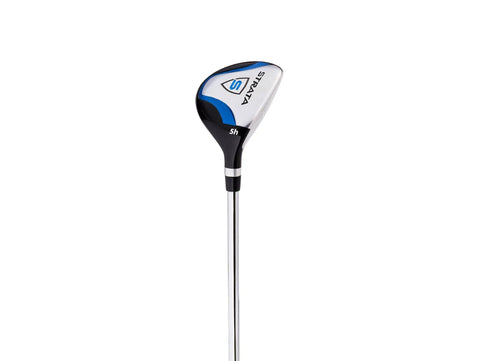 Strata 12 Piece Complete Golf Club Set for Men Right Hand Blue Featuring Lightweight Driver Fairway Wood Hybrid Irons and Putter Designed