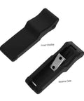 Two Piece Flexible Draw Latch for Boat Compartments front and reverse view with fixing bracket