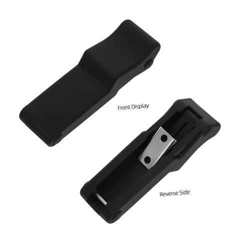 Two Piece Flexible Draw Latch for Boat Compartments front and reverse view with fixing bracket