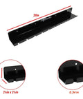 Air Tool Rack Organizer For Enclosed Trailers And Home Garages, Pneumatic Tool Holder That Fits Up To 10 Air Tools, Durable Aluminum Construction, Black Finish, Made In USA