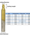 6mm shank key cutting milling cutter for vertical key machines shown with dimensions and product specifications table